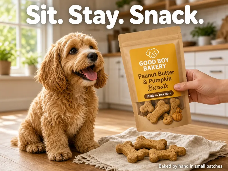 Concept ad for a dog treat brand